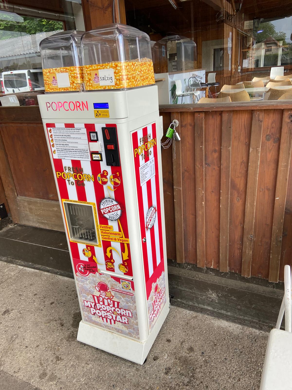 Unser Popcornautomat